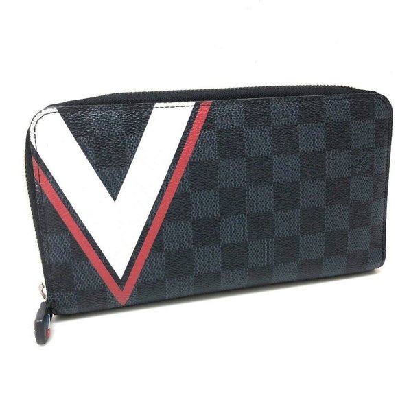 Auth LOUIS VUITTON N64013 Damier Cobalt America's Cup 2017 Zippy-Organizer - Picture 1 of 11